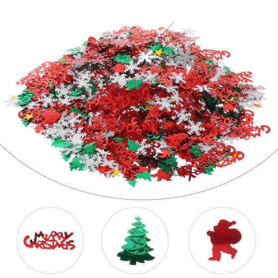 Alphabet and Snowflake Confetti Set for Party Decoration